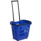 Panier sur roulettes 34L - Bleu