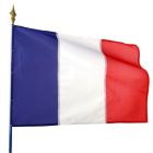 Drapeau France sur hampe