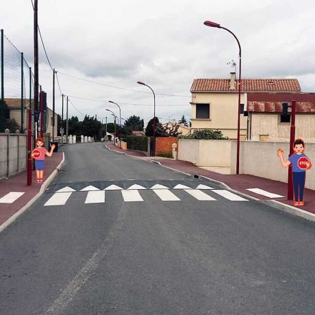 Figurine routière signalisation école