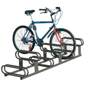 Ratelier velo Support à vélos Présentoir à vélos Porte-vélo Supports  multiples roues VTT pour 5 vélos