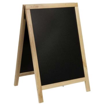 Chevalet ardoise Deluxe H. 85 X L. 55 cm - Finition Hêtre