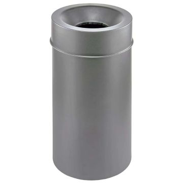 Poubelle anti-feu murale 50L - Gris