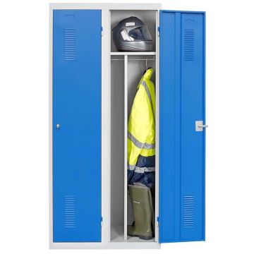 Vestiaire monobloc industrie salissante 2 cases