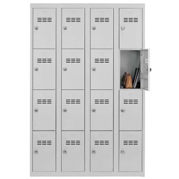 Armoire multicases 4 colonnes de 4 casiers 300 mm