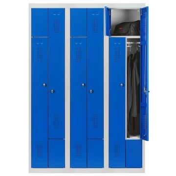 Vestiaire compact porte en L - 6 casiers