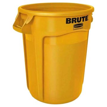 Conteneur BRUTE Rubbermaid 75L - Jaune