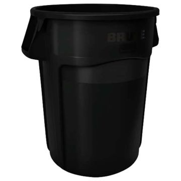 Collecteur BRUTE Rubbermaid 166L - Noir